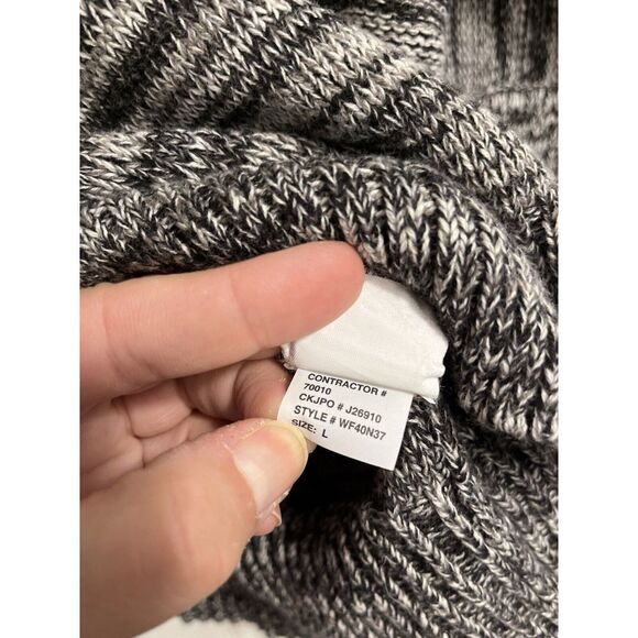 Calvin Klein‎ Sweater Womens Sz Large Black Knit Dolman Sleeve - Picture 7 of 10